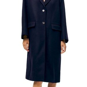 Zara navy winter coat